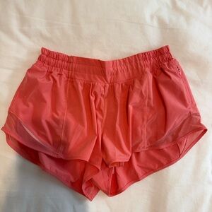 Hotty Hot Lululemon Athletica Raspberry Cream Athletic Shorts